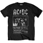 Official Unisex-adults AC/DC Highway To Hell Tour T Shirt (Black) - Large