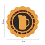 101 INC PVC Patch - Drink Beer (Färg: Orange)