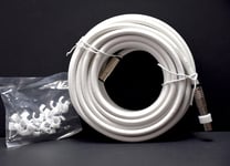 TV Aerial Cable Extension Kit Premium Fitted Compression IEC Male to Male 10m