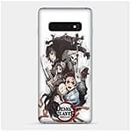 Coque pour Samsung Galaxy S10 Manga Demon Slayer Blanc