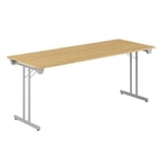 Fällbart Bord Dinner Style Ek/Silver 1800x700