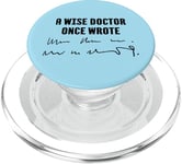 A Wise Doctor Once Wrote Medical Doctor Écriture manuscrite PopSockets PopGrip pour MagSafe