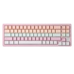 YUNZII AL71 75% Clavier Mécanique,Aluminium CNC, Hot Swappable Gasket, 2.4 GHz sans Fil BT5.0/USB-C Gaming Clavier,NKRO Programmable RGB pour Win/Mac (Rose, Cristal Blanc Switch)