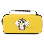 Etui pochette Switch lite jaune pingouin valentin personnalisee