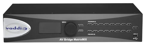 VADDIO AV Bridge MatrixMIX  USB Gateway  Live Production mixer/matrix for A/V to USB and IP stream