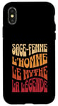 Coque pour iPhone X/XS Sage-Femme Homme Mythe Légende Citation Drôle Sage Femme