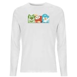 Pokémon 1st Starters Panels Unisex Long Sleeve T-Shirt - White - S - White