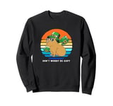 St Patricks Day Capybara Dont Worry Be Capy Sweatshirt