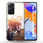 Coque pour Xiaomi Redmi Note 11 Pro / 11 Pro 5G Moto Cross Soleil