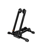 ROCKBROS Support de Velo Sol Râtelier pour 1 VTT Vélo Route Support de Rangement Roue Pliable en Aluminium Porte Vélo pour Roue Fixé Stable 24'' 26'' 27,5'' 700C Noir