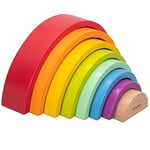 WOOMAX WOOMAX-46479 Arc-en-Ciel en Bois (46479), Parchis 8 Pcs, 8 piezas