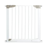 Munchkin Lindam Stair Gate, Sure Shut Orto Toddler & Baby Gate, Auto Close Stair Gate, Pressure Fit Baby or Dog Gate, Baby Safety Gate, Stairs & Doorways, No-Screws Steel Child Gate, 76-82cm, White