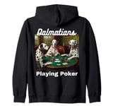 Dogs Playing Poker Dalmatians Dalmatian Dog Breed Zip Hoodie