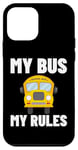 iPhone 12 mini My Bus My Rules Vintage Distressed School Bus Driver Case