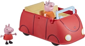 Peppa's Family Red Car Toy - 2 Figures, 4 Seats, Sounds & Opening Trunk - NEW