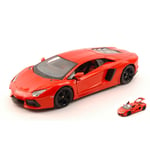 LAMBORGHINI AVENTADOR LP700-4 2011 ORANGE 1:24 Maisto Auto Stradali Die Cast