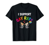 I Support Gay Rats Wedding Pride Celebration Rights Rat T-Shirt