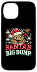 Coque pour iPhone 14 Santa's Big Dump - Funny Xmas Pajamas Christmas Poop