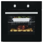 Cookology SFO60BK/1A+ 60cm Built In Electric Fan Oven Integrated Oven & Grill