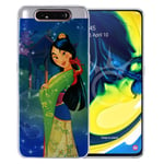 Ariel #01 Disney-omslag för Samsung Galaxy A80 - Blå