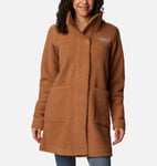 Veste longue en polaire sherpa panorama - femme