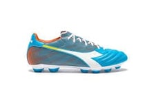 Diadora Men's Brasil Elite Fast Gr LPU Soccer Shoe, Blue Fluo White Orange, 9 UK