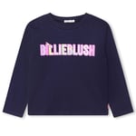 Billieblush Långärmad T-shirt Med Tryck Marinblå | Marinblå | 4 years