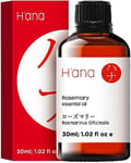 H’ana Rosemary Oil for Hair Scalp - 100% Natural Rosemary Essential Oils for Skin, Diffuser & Aromatherapy - Rosemary Hair Oil for Hair - 30ml