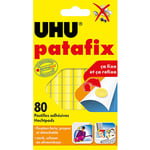 Uhu Pastilles adhésives prédécoupées réutilisables Patafix uhu - sachet de 80