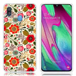 Deco Samsung Galaxy A40 skal - Vackra Blommor multifärg