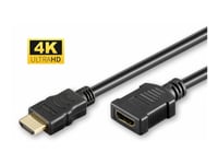 Microconnect - Ultra High Speed - Hdmi-Förlängningskabel - Hdmi Hane Till Hdmi Hona - 1.5 M - Svart - 4K60 Hz (4096 X 2160) Stöd, Returkanal För Ljud (Arc)