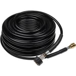 Vhbw - Tuyau de rallonge 30 m compatible avec Kärcher K5, k 444M-PLUS-EXKL, k 490 m plus nettoyeur haute pression avec connexion M22 x 1,5, noir