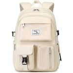 Casual Girl Skolväska Student Bokväska Ryggsäck College Daypack Dam Tonåringar Ryggsäck 15,6" Laptop Skol Resor Camping Vattentät Polyester