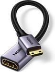 Mini HDMI to HDMI Adapter 4K@60Hz 1440P@144Hz Male to Female Standard HDMI 2.0 C