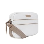 Hexagona Women's Paris-Trotteur Serena Collection-White-in Synthetic Woman Shoulder Small Bag-Crossbody Handbag, L : 24 x h : 17 x P : 6 cm