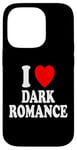 Coque pour iPhone 14 Pro I Heart (Love) Dark Romance Reading Romans Livres