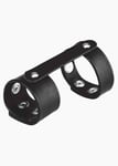 Blue Line Duo Cock And Ball Shaft Support Black | Mens Cock Strap Cock Ring