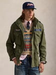 Polo Ralph Lauren Icon Field Jacket, Olive Mnt W/ Patches