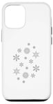 iPhone 12/12 Pro Silver Snowflakes Falling Case