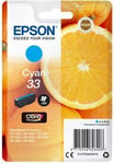 epson alkuperäinen muste c13t3333424012, t33, syaani, 4,5 ml, epson expression home a premium xp-530,630,635,830,630,635,830