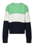 Striped Knit Pullover Green Tom Tailor