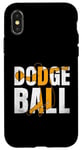 Coque pour iPhone X/XS Dodgeball Joueur Dodge Ball Game