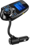 Nulaxy Wireless In-Car Bluetooth FM Transmitter Radio Adapter Car Kit W 1.44 Inc