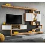 Ensemble Meuble tv 'Palermo' 300cm Naturel & Anthracite