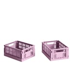 HAY - Colour Crate Mini Set of 2 Dusty Rose - Koreja ja laatikoita - Vaaleanpunainen - Muovi