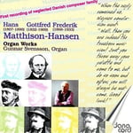 Gunnar Svensson  Organ Music By Mathhaishansen  CD