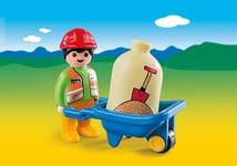 Playmobil 1.2.3. 6961 - Ouvrier avec brouette