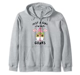 Gonk Lover Gift Cute Just A Girl Who Loves Gonks Summer Zip Hoodie