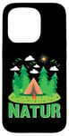 Coque pour iPhone 15 Pro Design naturel pour les amoureux de la nature, randonnée, plein air, loisirs