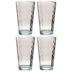 Leonardo Optic XL Lot de 4 verres en verre coloré de qualité supérieure - Contenance : 540 ml - Passe au lave-vaisselle - Robuste - Gris